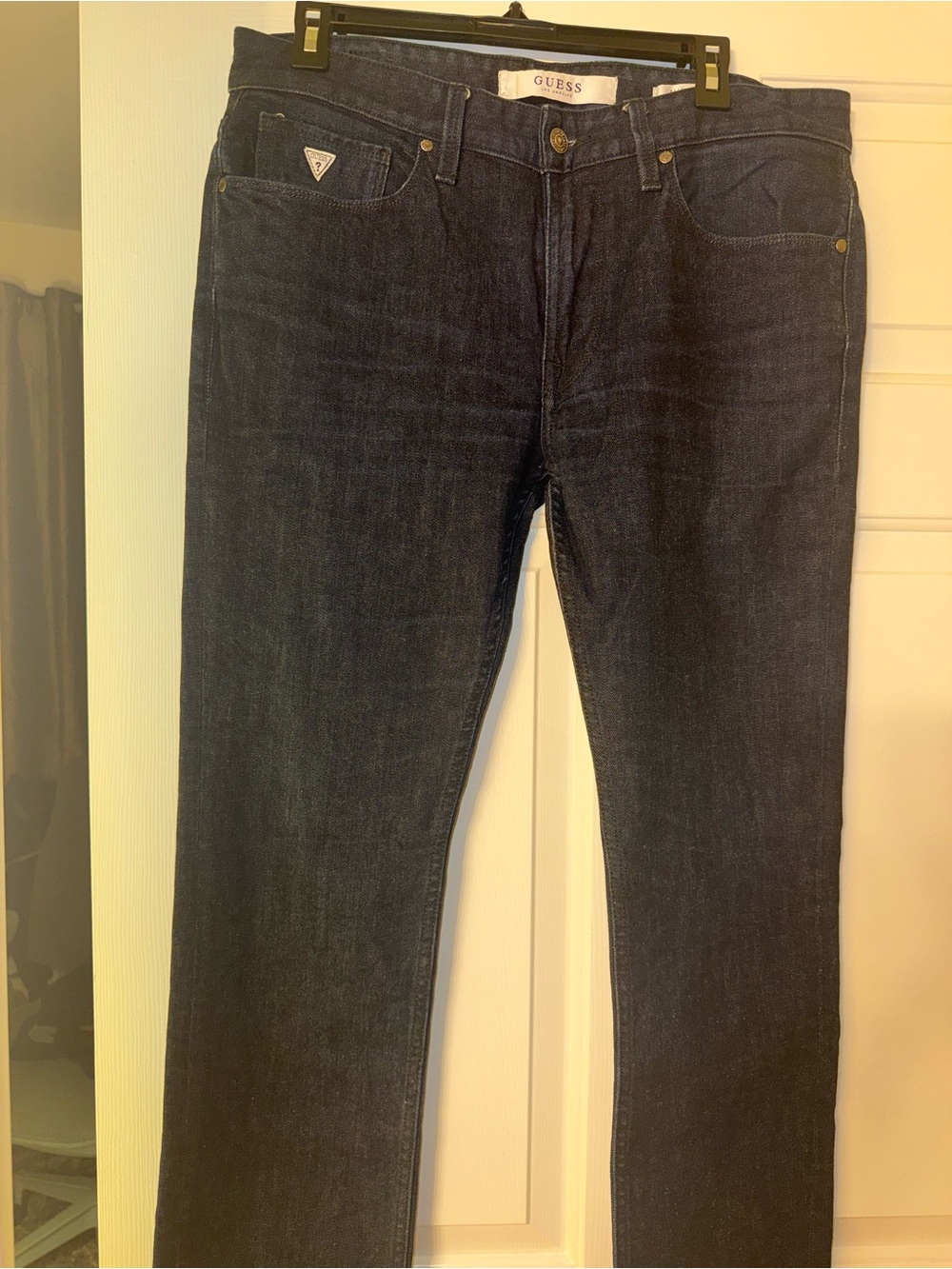 GUESS Men’s Dark Indigo Straight Jeans